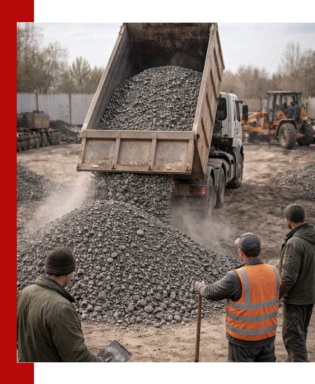 Доставка шлакового щебня в удобные сроки по выгодной цене в Черкесске