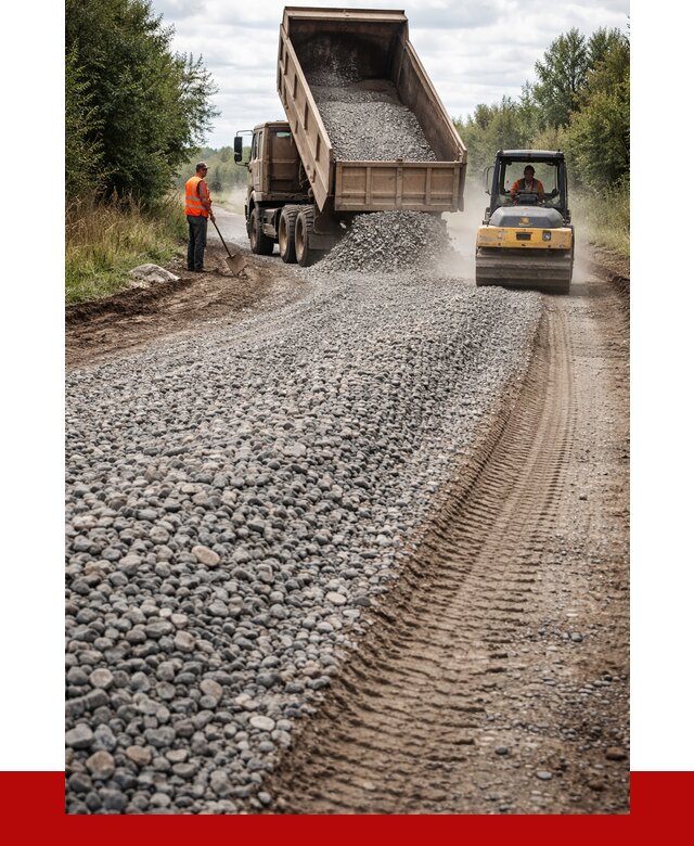 Щебень для отсыпки дороги в Черкесске от 2753 р. ПРОНЕРУДЧрк