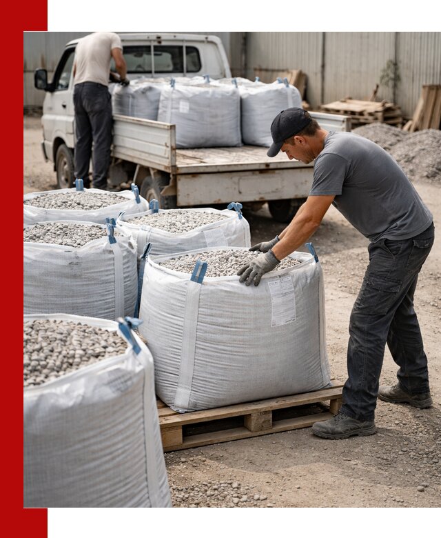 Доставка щебня в мешках по выгодным ценам в Черкесске