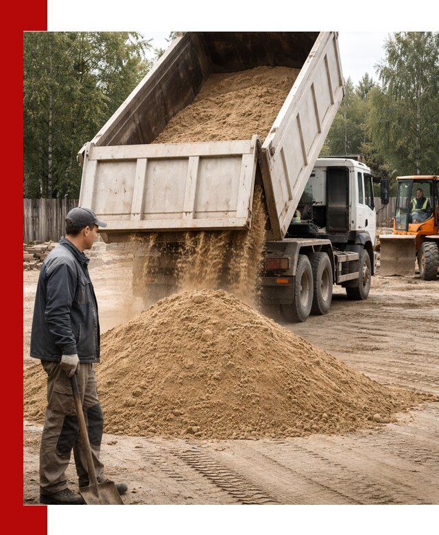 Доставка и продажа песка с разгрузкой в Черкесске