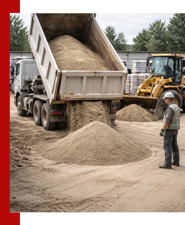 Поставка и доставка песка для бетона в Черкесске