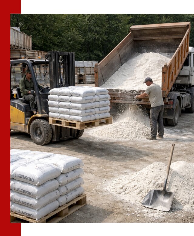 Доставка строительной извести оптом и в розницу в Черкесске