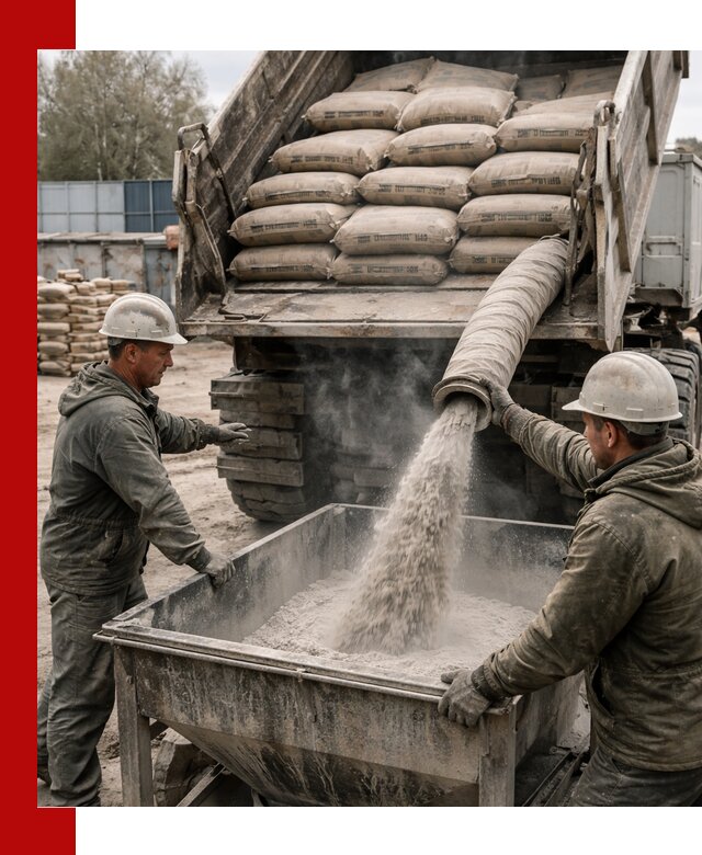 Доставка цемента М400 в Черкесске оптом и в розницу