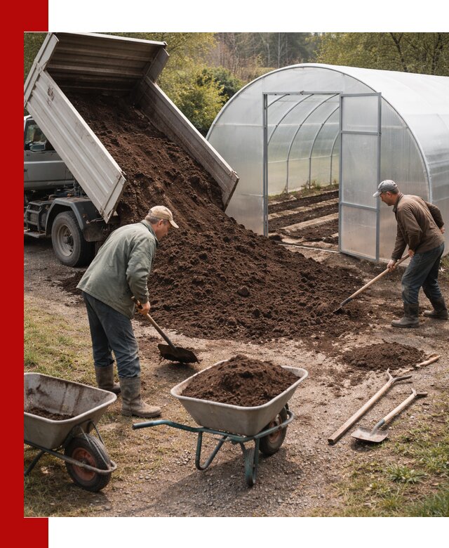 Грунт для теплицы с доставкой в Черкесске — плодородный субстрат под растения