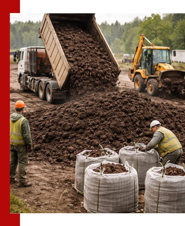 Доставка нейтрального торфа в Черкесске оптом и в розницу