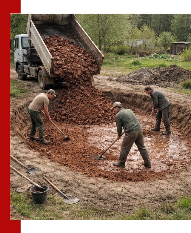 Купить качественную глину для пруда в Черкесске