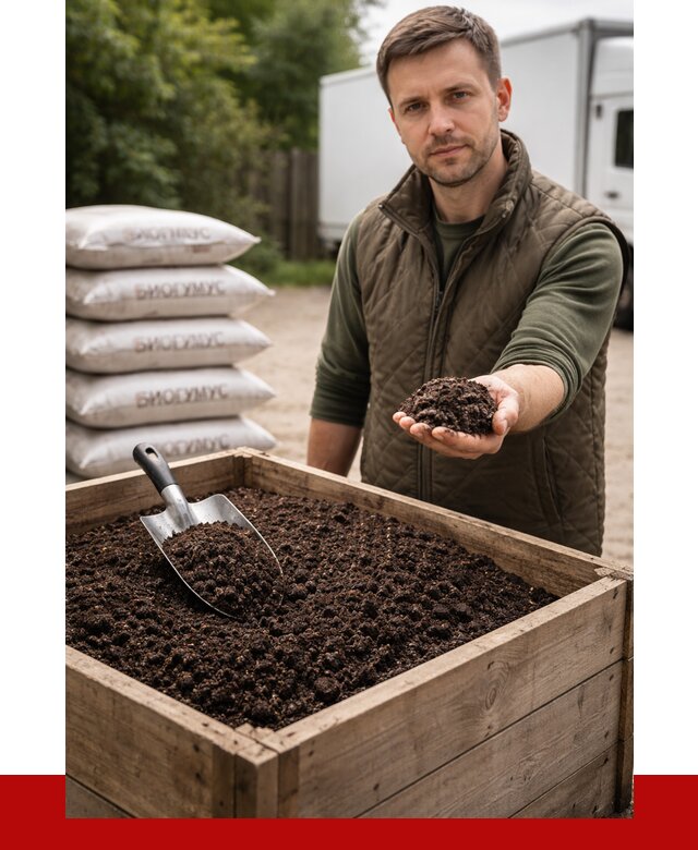 Купить биогумус в Черкесске с доставкой от 8667 р. за куб | ПРОНЕРУДЧрк